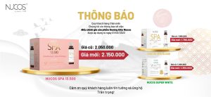 THÔNG BÁO NUCOS TĂNG GIÁ SẢN PHẨM KỂ TỪ NGÀY 01.03.2023